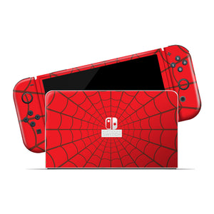 Nintendo Switch OLED Spider Web Red COS0014