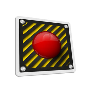 Square Coaster Nuke Button SCT0007