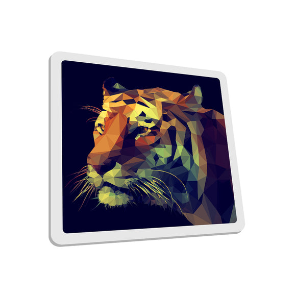 Square Coaster Low Polly Tiger SCT0011